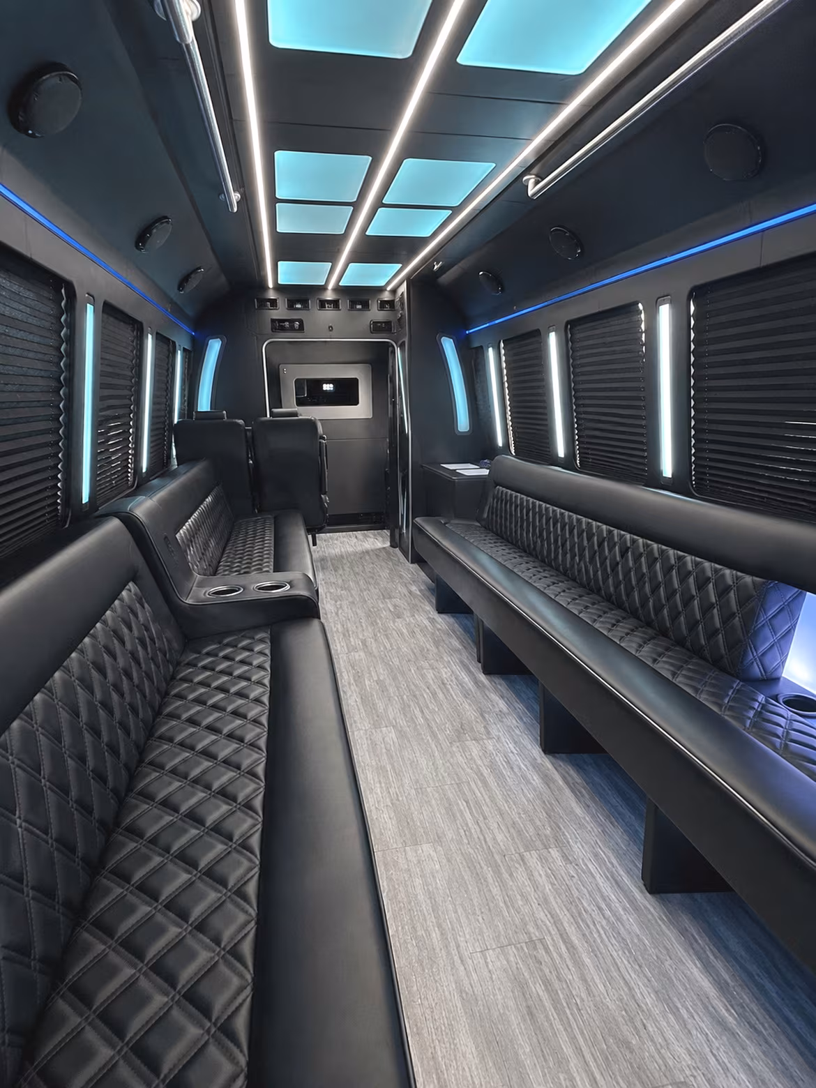 28 Passenger Party Bus Interior