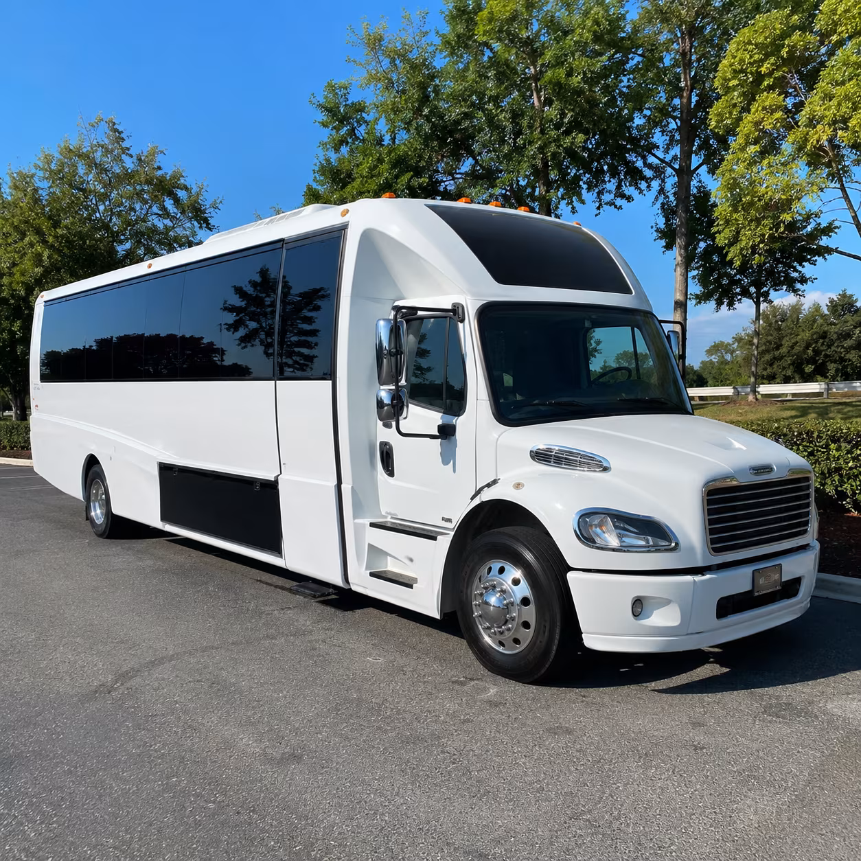 Cape Coral Bachelor & Bachelorette Transportation party bus exterior