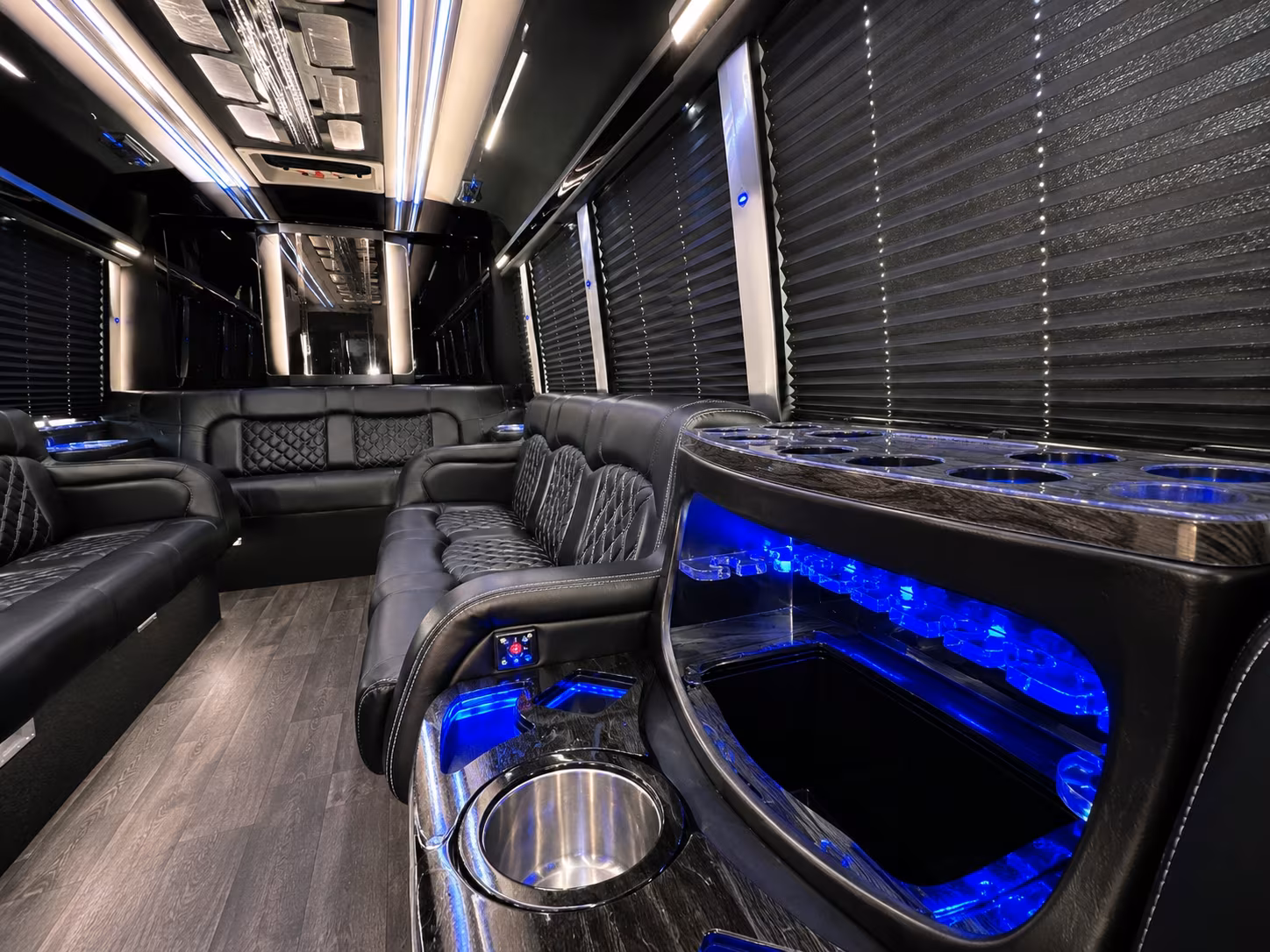 Cape Coral Bachelor & Bachelorette Transportation party bus exterior
