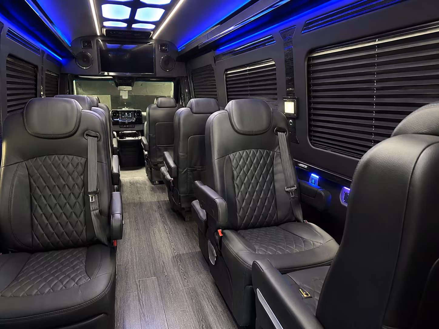 Cape Coral Corporate Transportation party bus interior