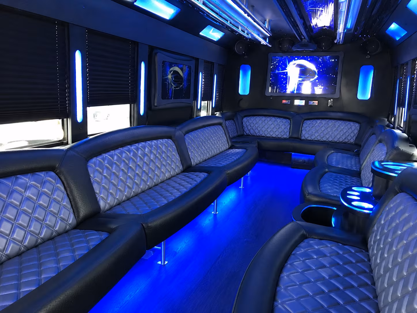 Cape Coral Private Event Transportation party bus exterior