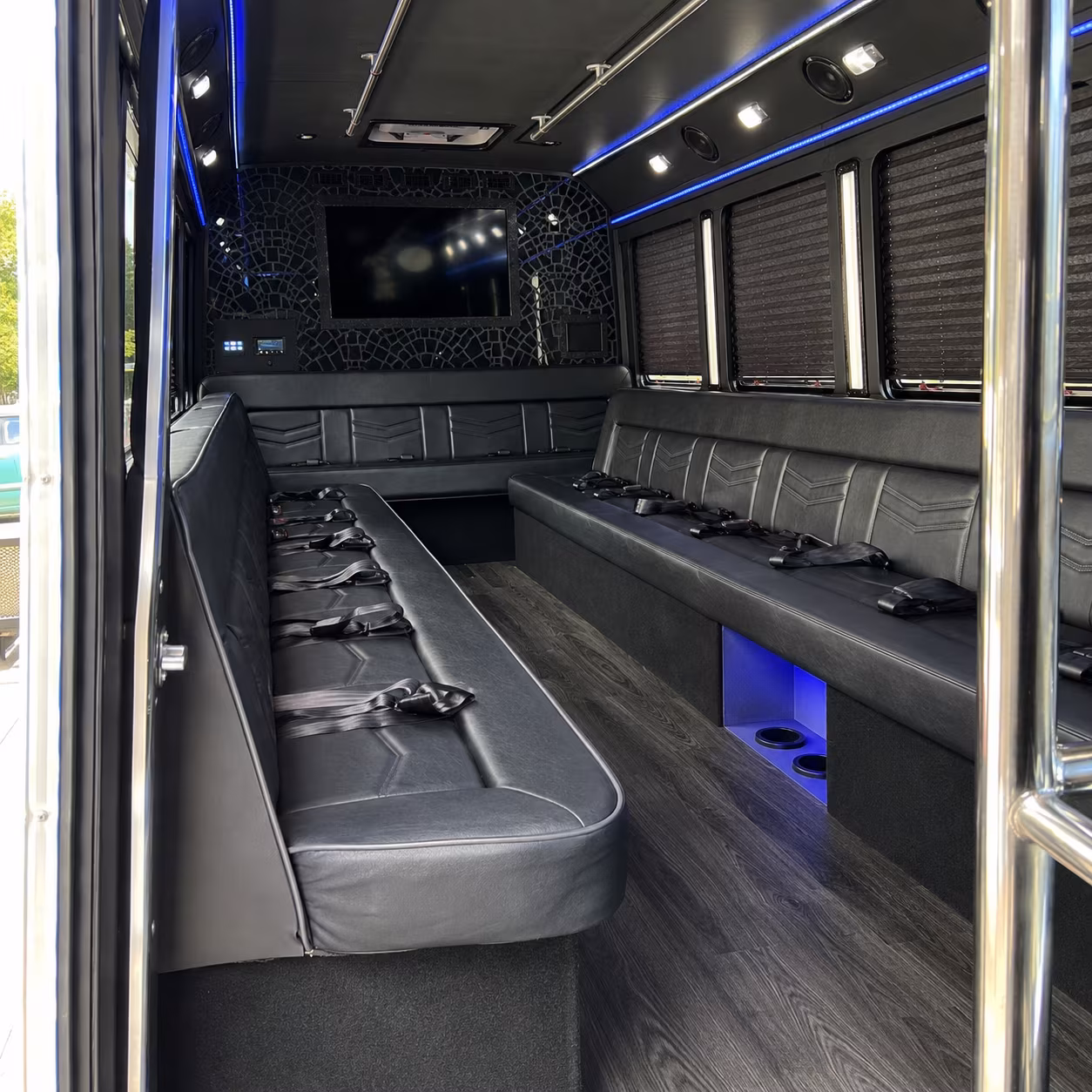 Cape Coral Private Event Transportation party bus exterior