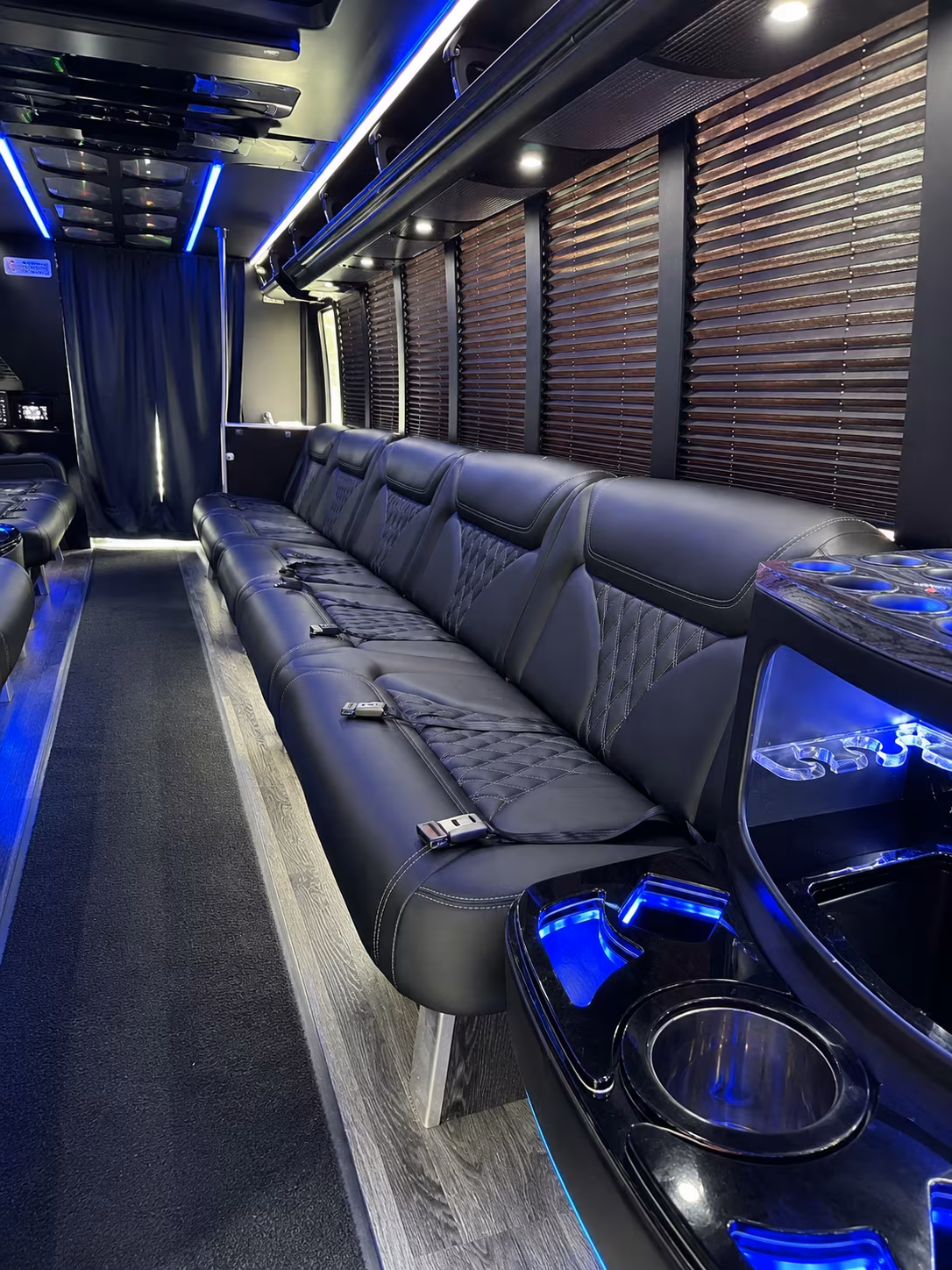 Cape Coral Private Event Transportation party bus exterior