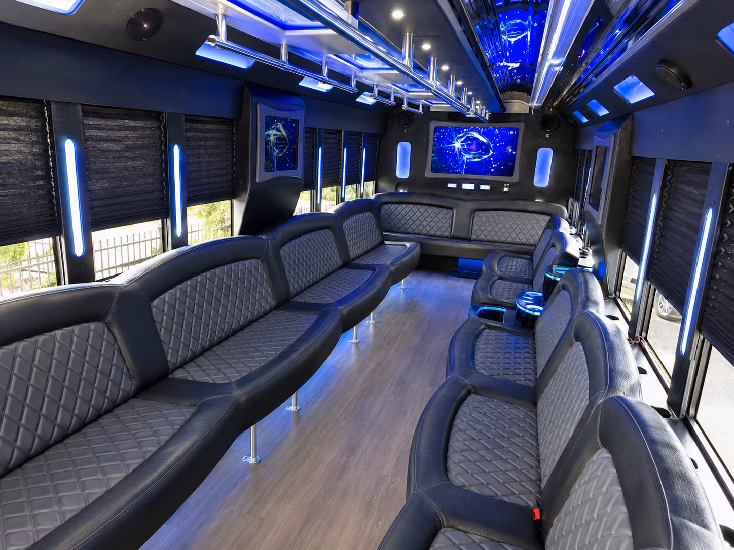 Cape Coral Private Event Transportation party bus exterior