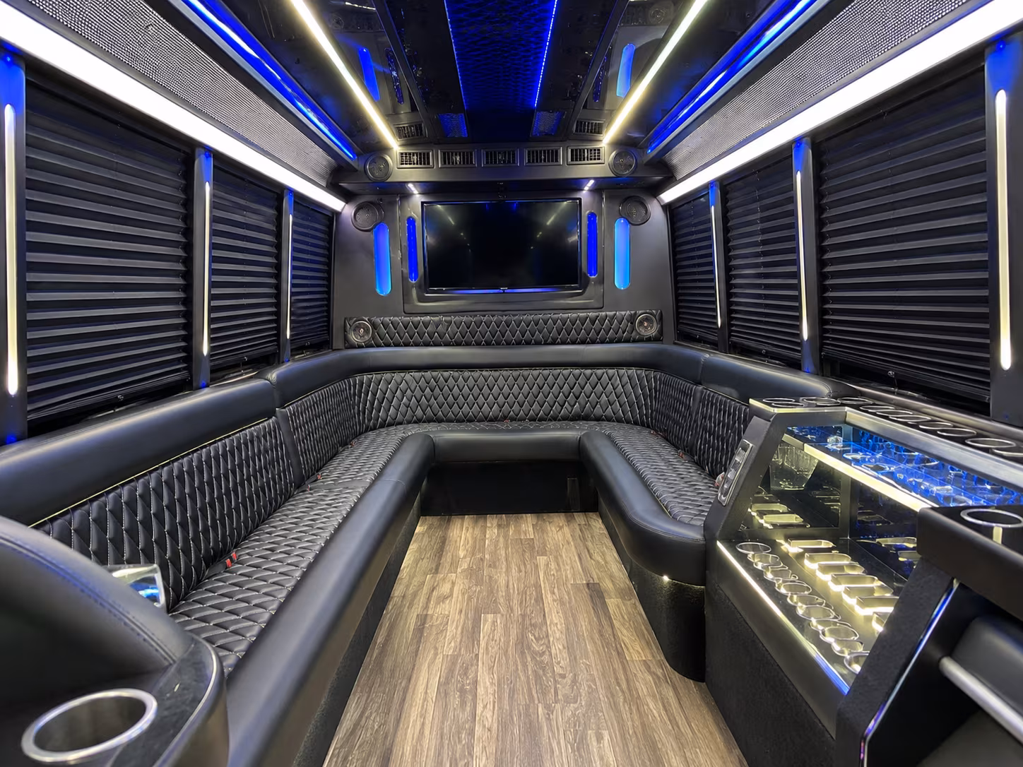 Cape Coral Wedding Transportation onboard seating